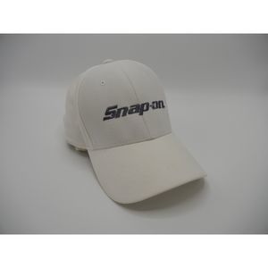 White Under Armour Snap-On Tools L/XL Fitted Embroidered Logo Hat
